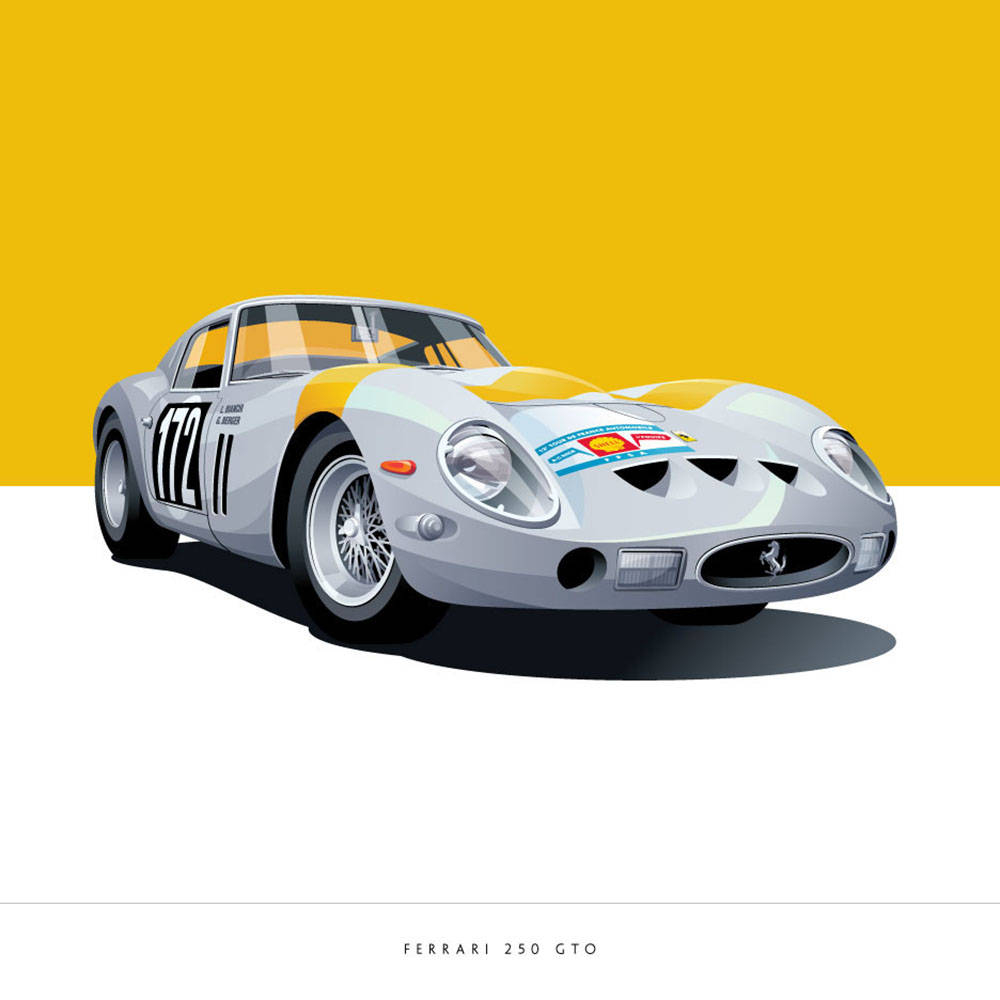 Ferrari 250 Art Print - Arthur Schening