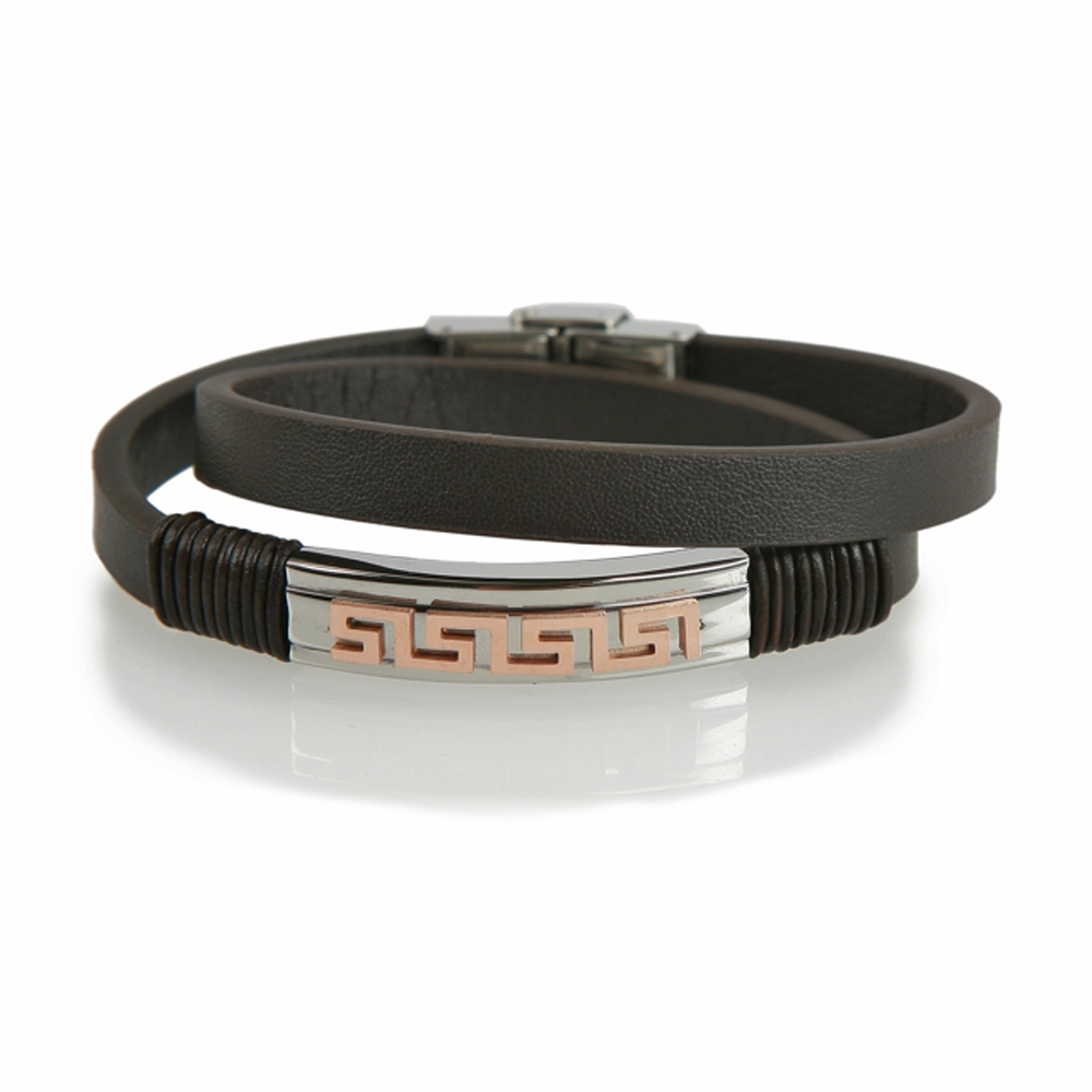 Dark Brown Turgutlu Leather Bracelet - Buttigo
