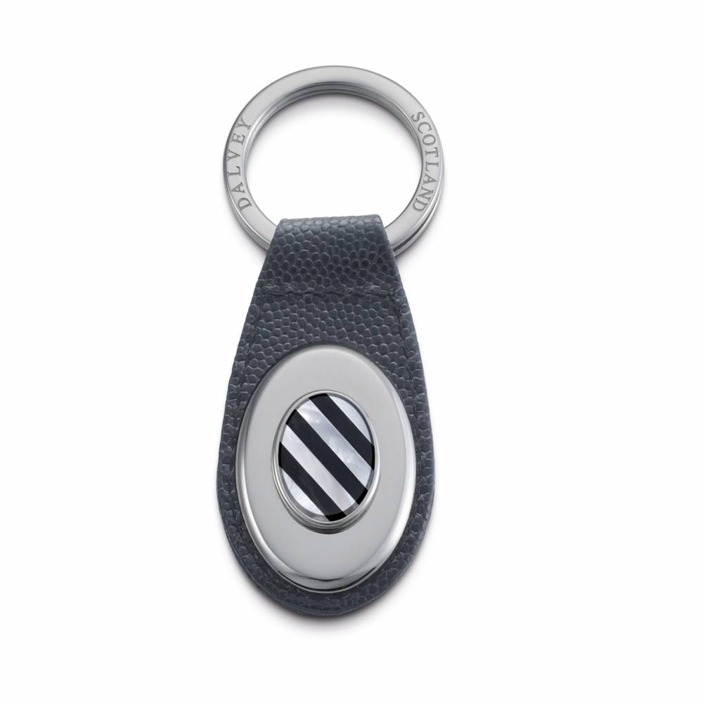 Black Onyx & Mother of Pearl Keyring | Dalvey