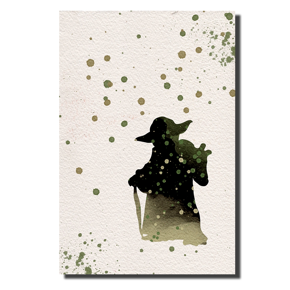 Yoda Watercolor | Power Cosmic